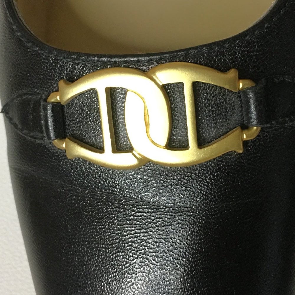 ETIENNE AIGNER Black Leather "Monte Carlo" Block Heel Pumps   7M - Picture 6 of 14